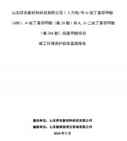 山東祥東新材料科技有限公司1.2萬噸/年6-叔丁基鄰甲(60K)、4-叔丁基鄰甲酚(偏 24 酚)和 4，6-二叔丁基鄰甲酚(偏 246 酚)烷基甲酚項目竣工環(huán)境保護驗收監(jiān)測報告